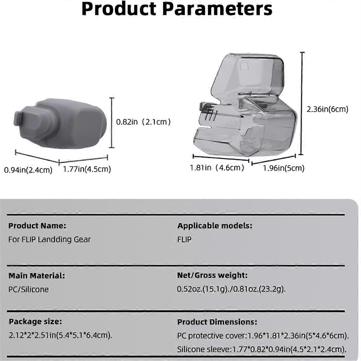 フリップレンズカバー、ドローン保護カバー、ジンバル保護カバー、ダストカバーシリコンカバーアクセサリー用