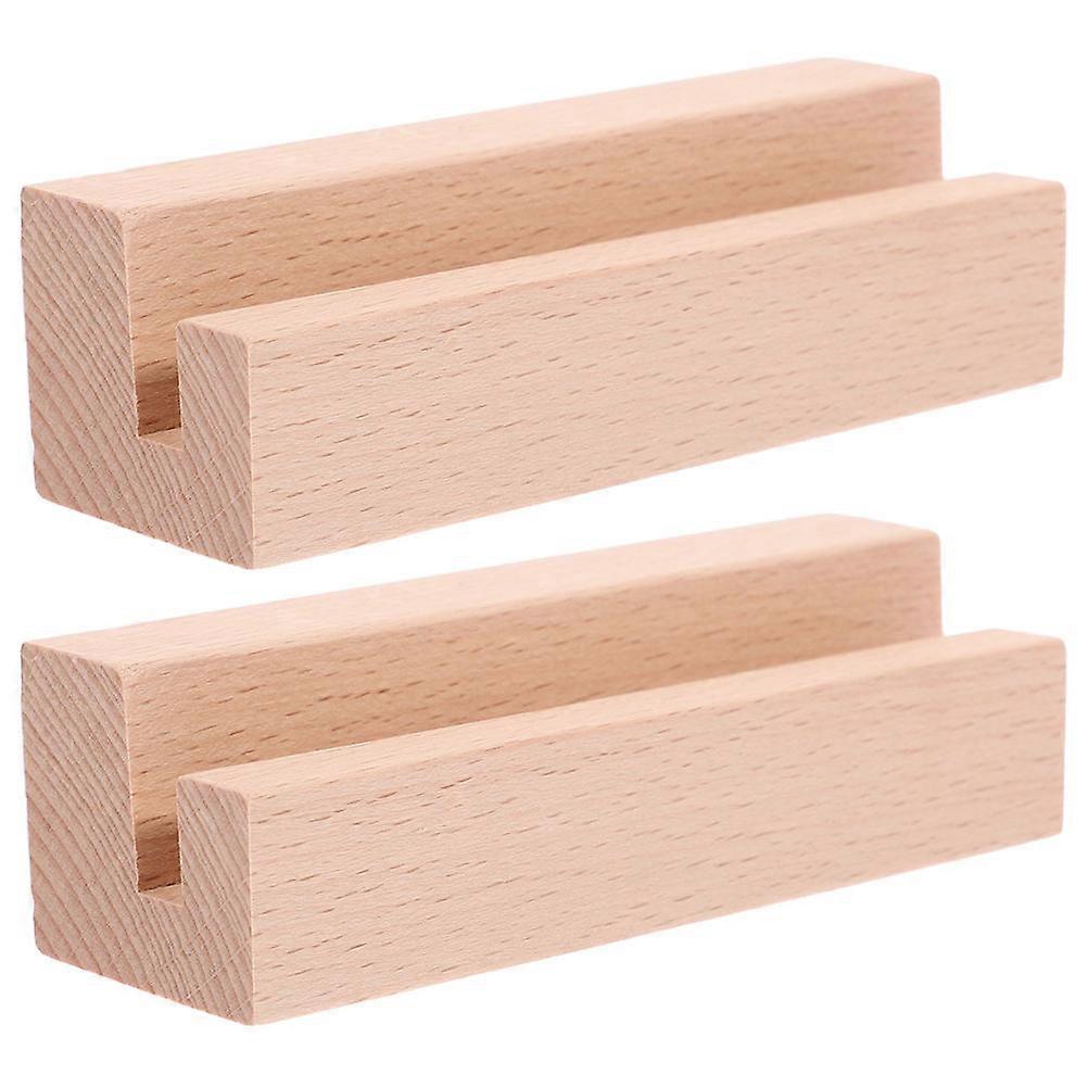 Tai Wood Memo Paper Holder for Displaying 2Pcs on Desk