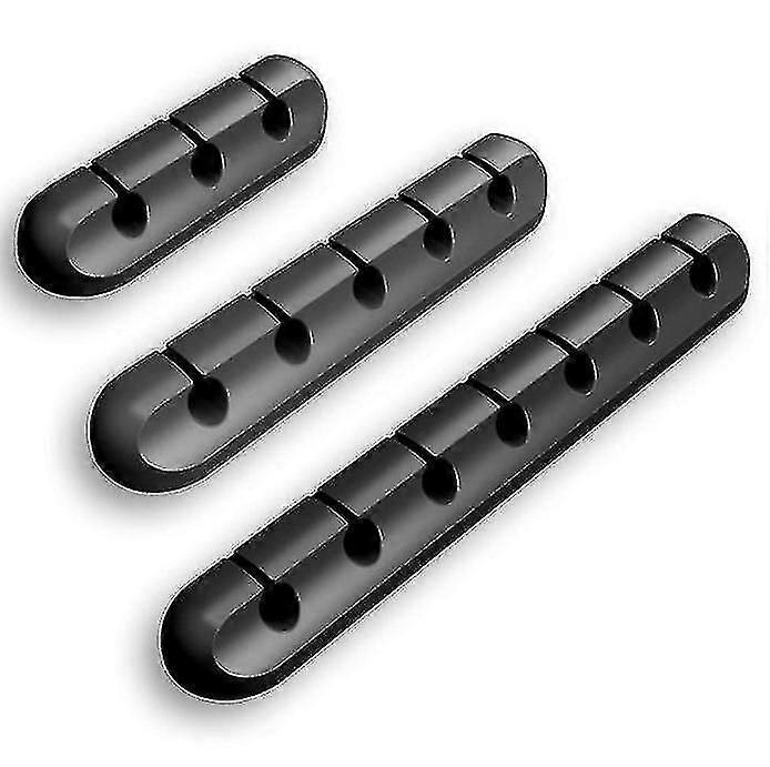 3pcs /セットUSBケーブルホルダーケーブルクリップデスクトップデータケーブルオーガナイザーケーブル管理USBケーブルホルダークリップ