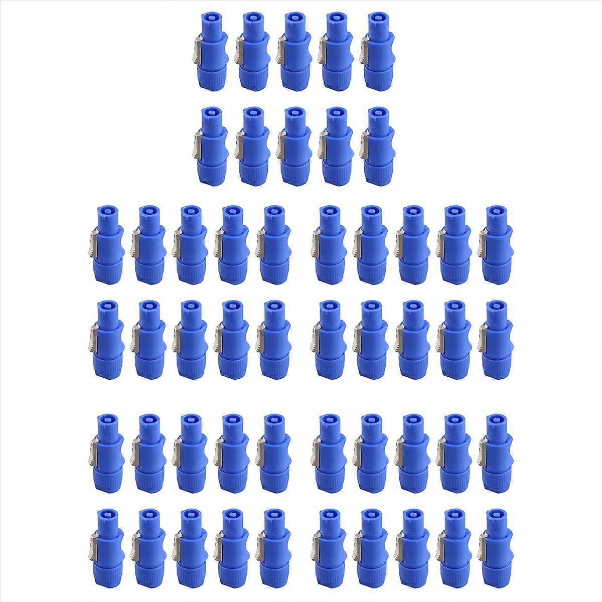 50Pcs 3 PIN Male Powercon Connector Signal Input Jack for Beam Light Stage Light Power Input