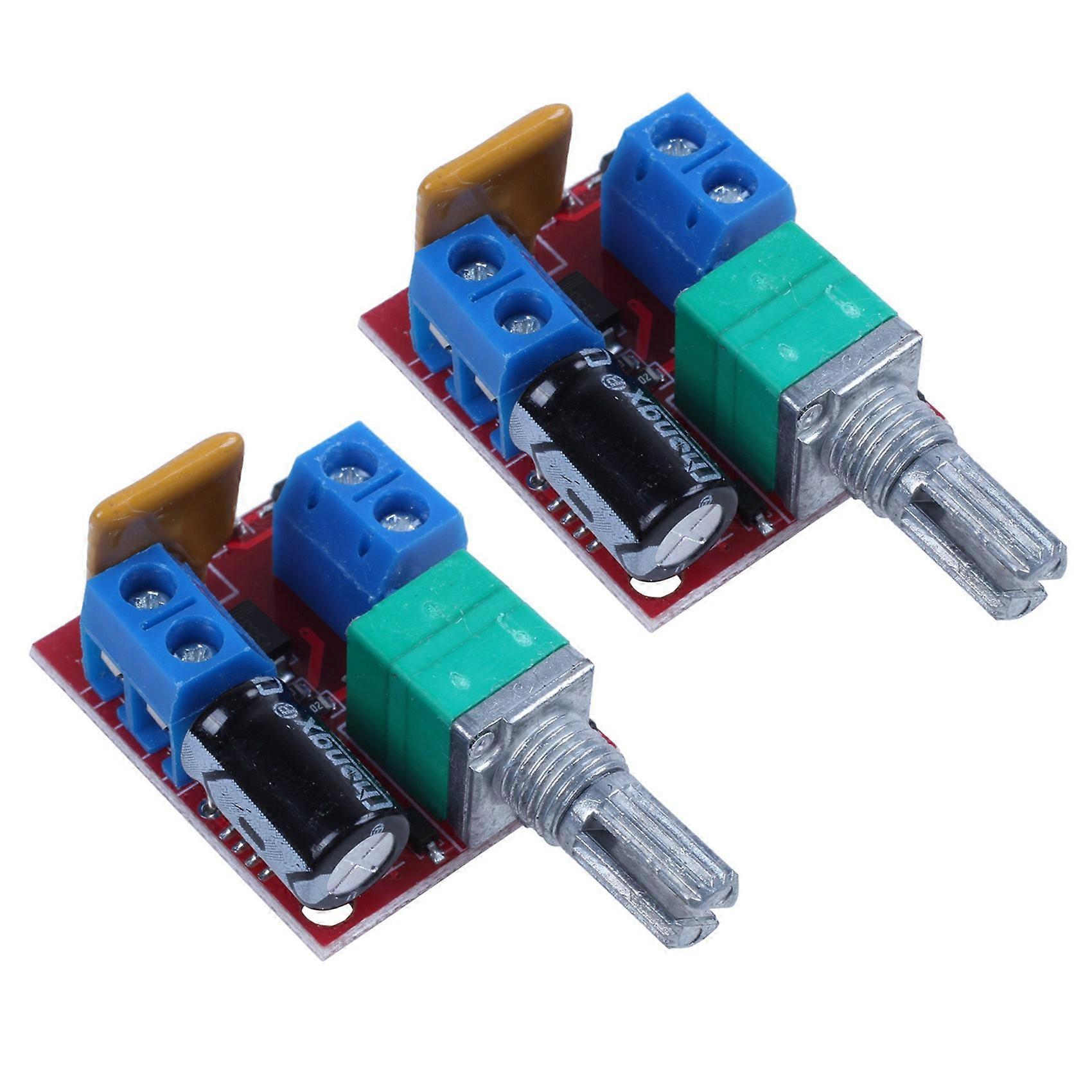 2X Mini DC Motor PWM Speed Controller 3V 6V 12V 24V 35VDC 90W 5a DC Motor Speed Control Switch LED D