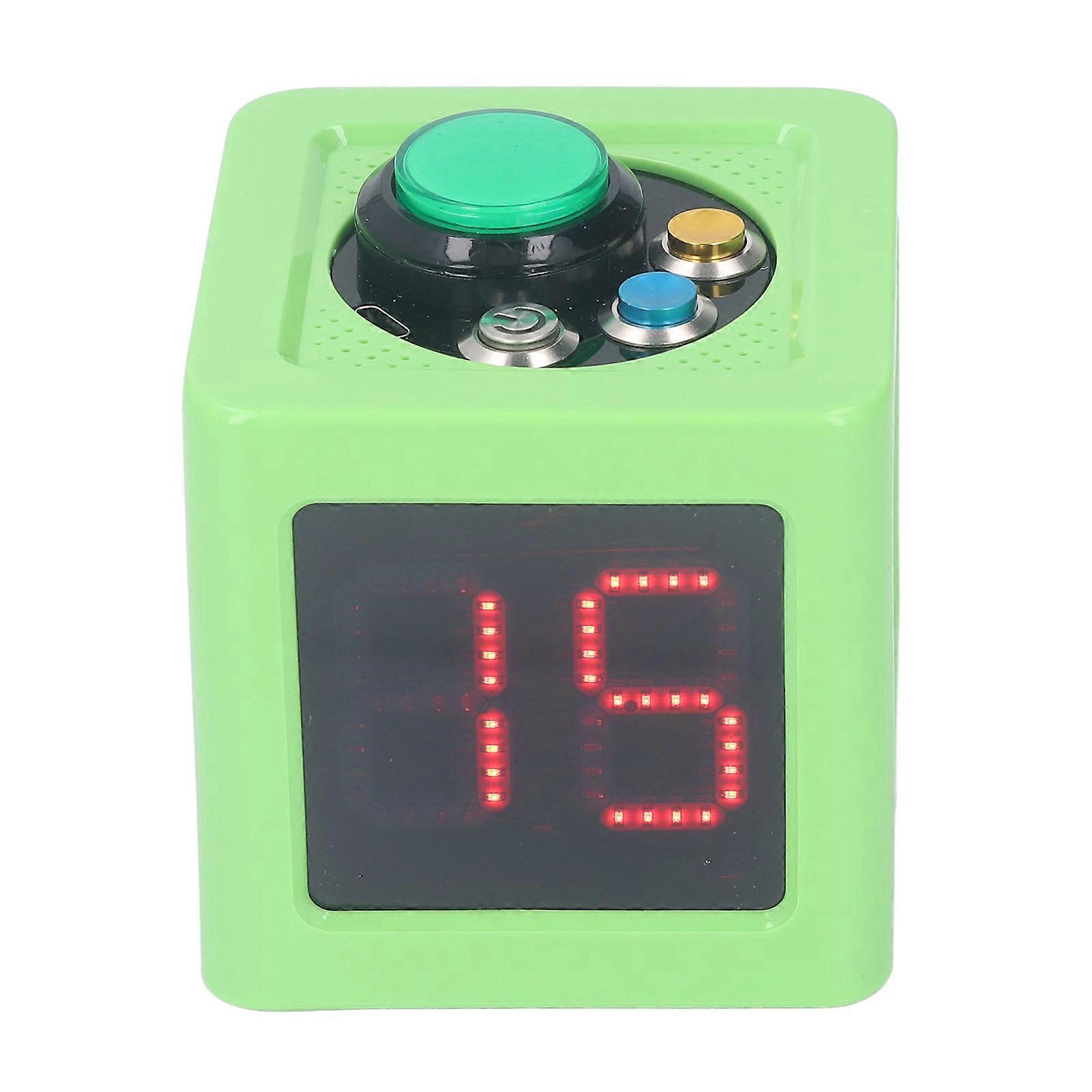 4-Sided 1.4 Inch Digit LED Display Cube Timer with Beep Reminder, UK Plug 100-240V