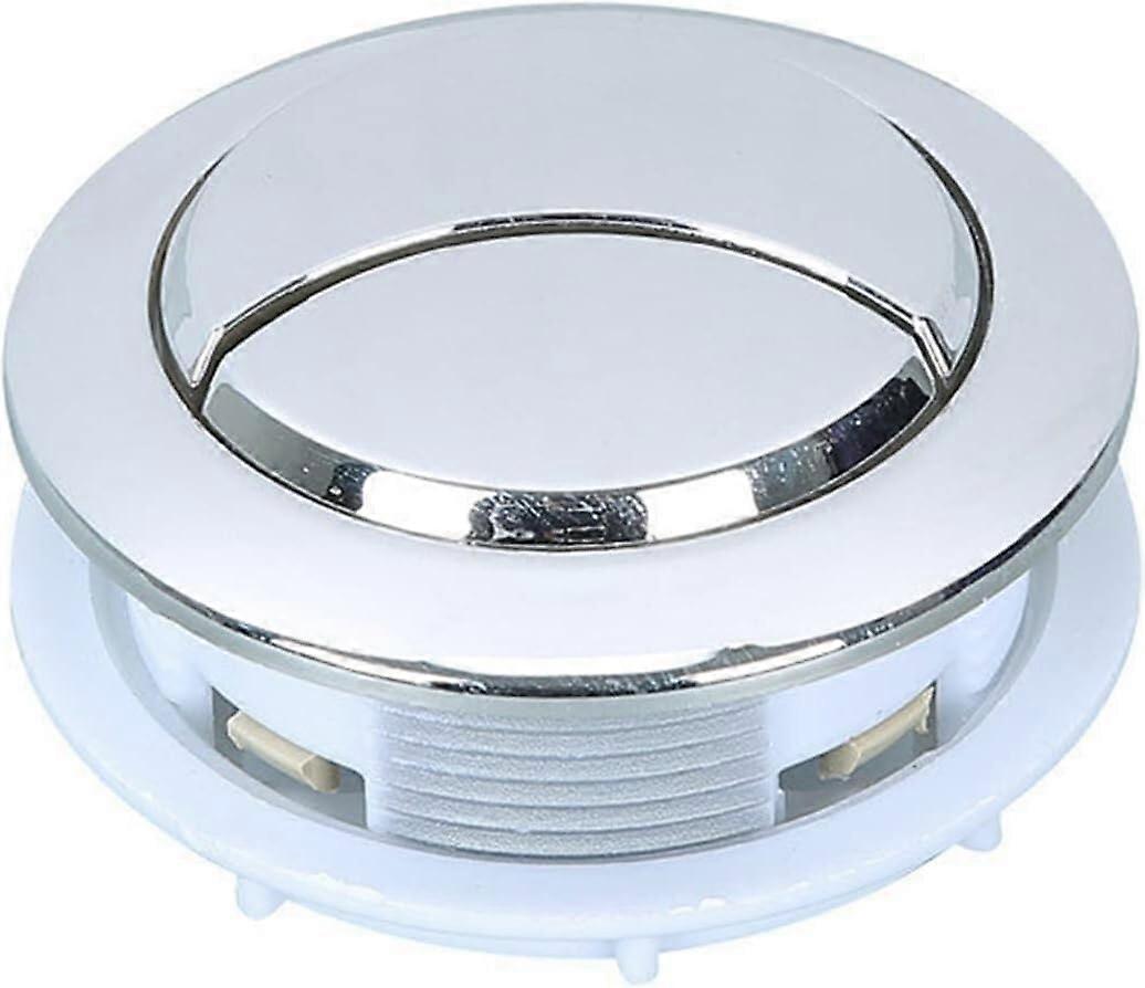 Toilet Flush Button Replacement, Plastic Round Dual Flush  69mm Install 58mm for Water Tank