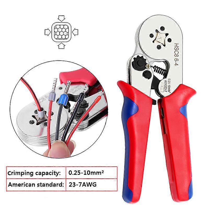 Ferrule Crimping Tool Kit Wire Ferrule Kit with 1200PCS Wire End Ferrules Crimper Plier Self-adjustable Ratchet Tool Set