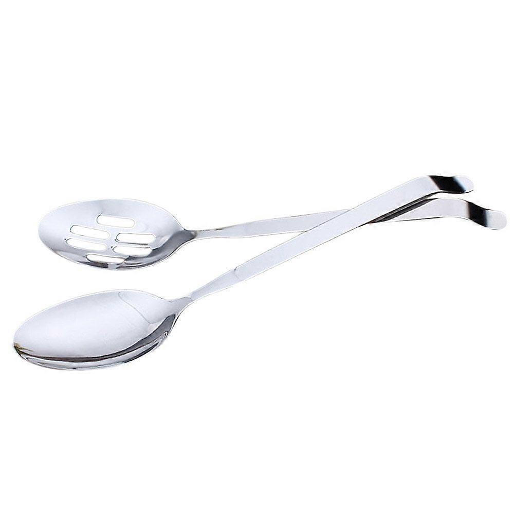 Portion Control Serving Spoon Conlander 4 Pcs Kitchen Gadgets Silver Spoons Distribute
