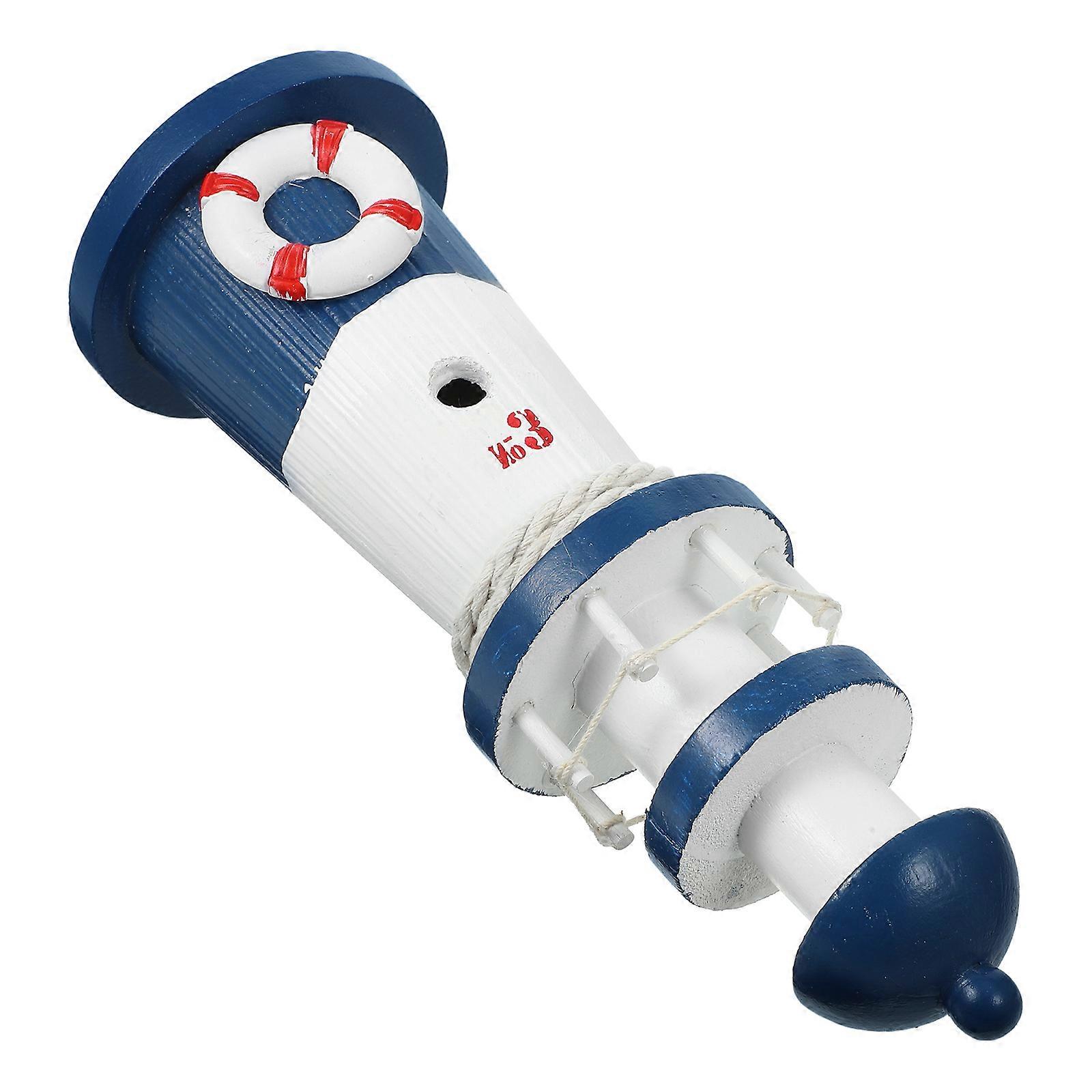 Mediterranean Style Wooden Lighthouse for Home Decorative Use