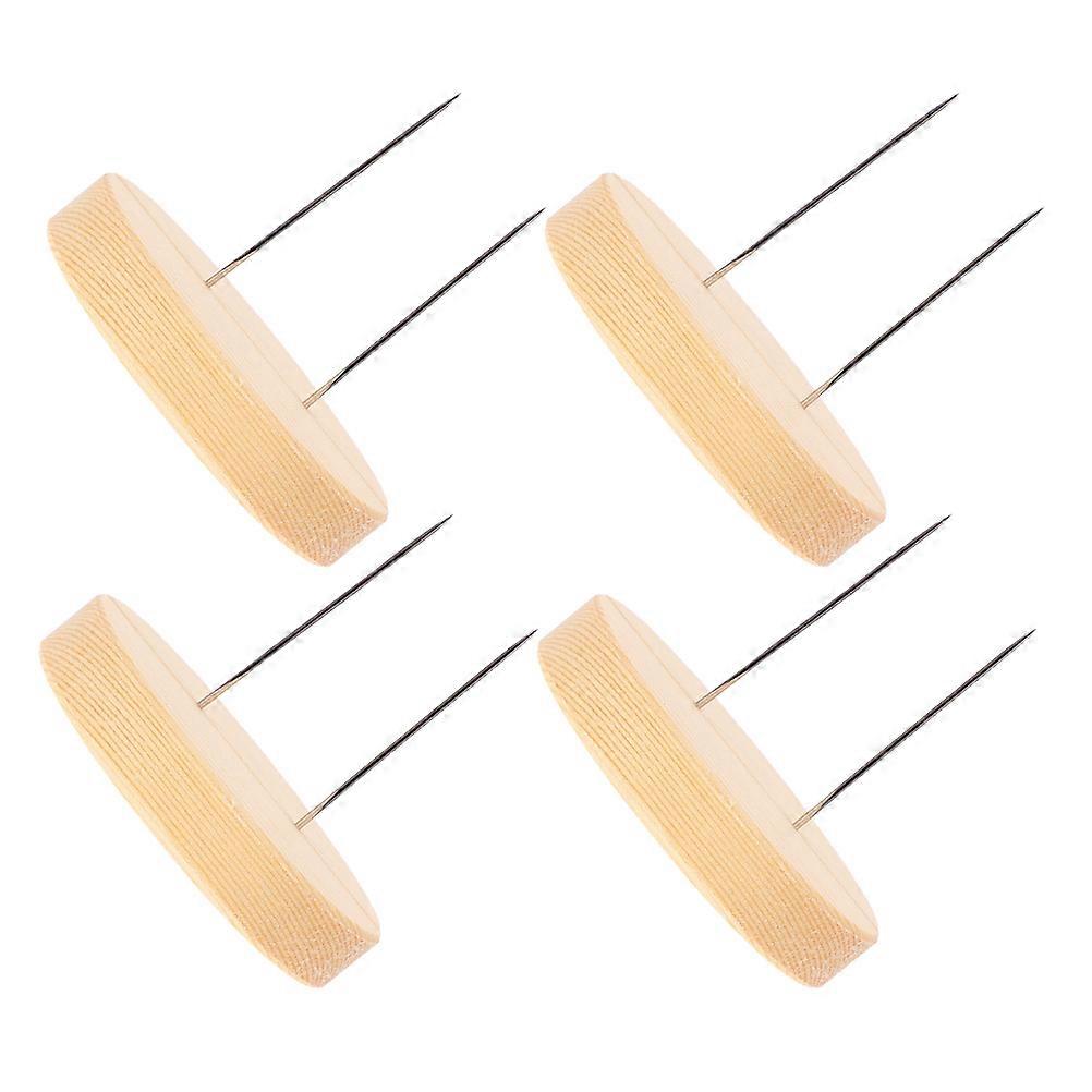 Felting Dolls Display Stand Wooden Holder for Displaying 4Pcs Doll Stands