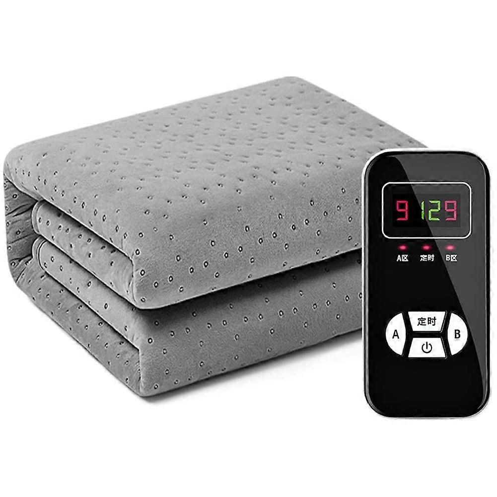 Electric Heated Blanket and Mattress Pad with 9 Heat Levels, 112h Timer, Velvet Plush Comfort