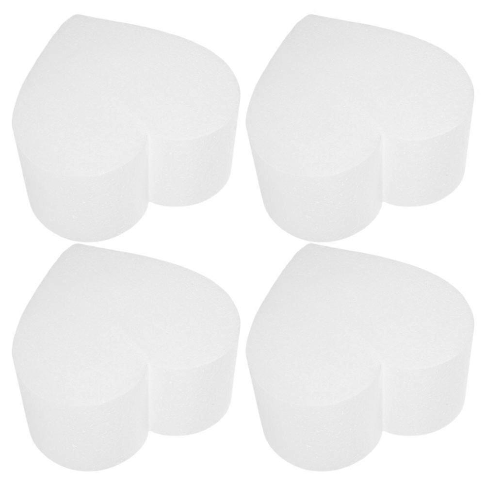Foam Cake Dummy Heart Shaped for Practicing Cake Decorating 4Pcs Set