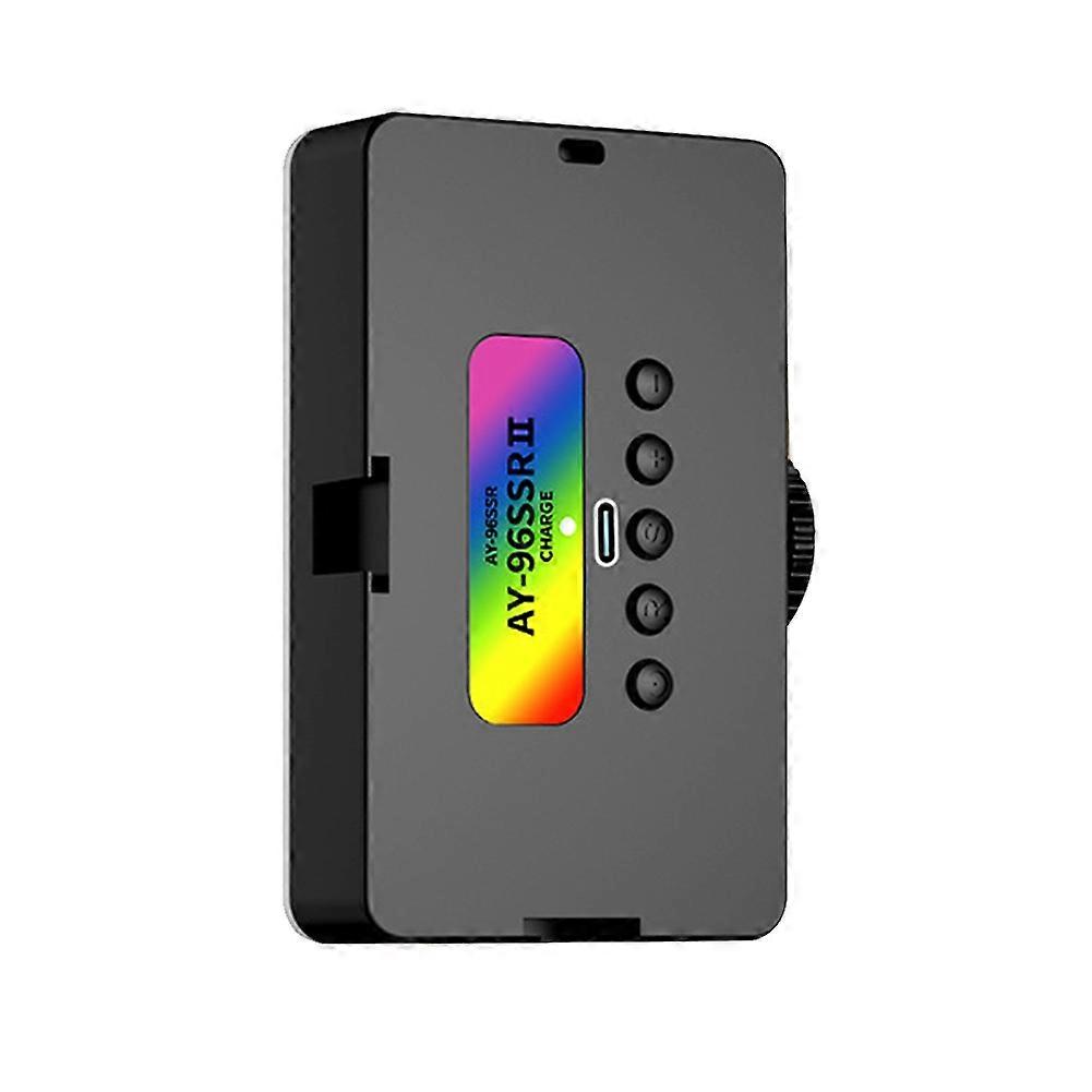 RGB LED Camera Phone Video Fill Light Full Color Rechargeable Dimmable Live Vlog Photography Photo Studio Lamp