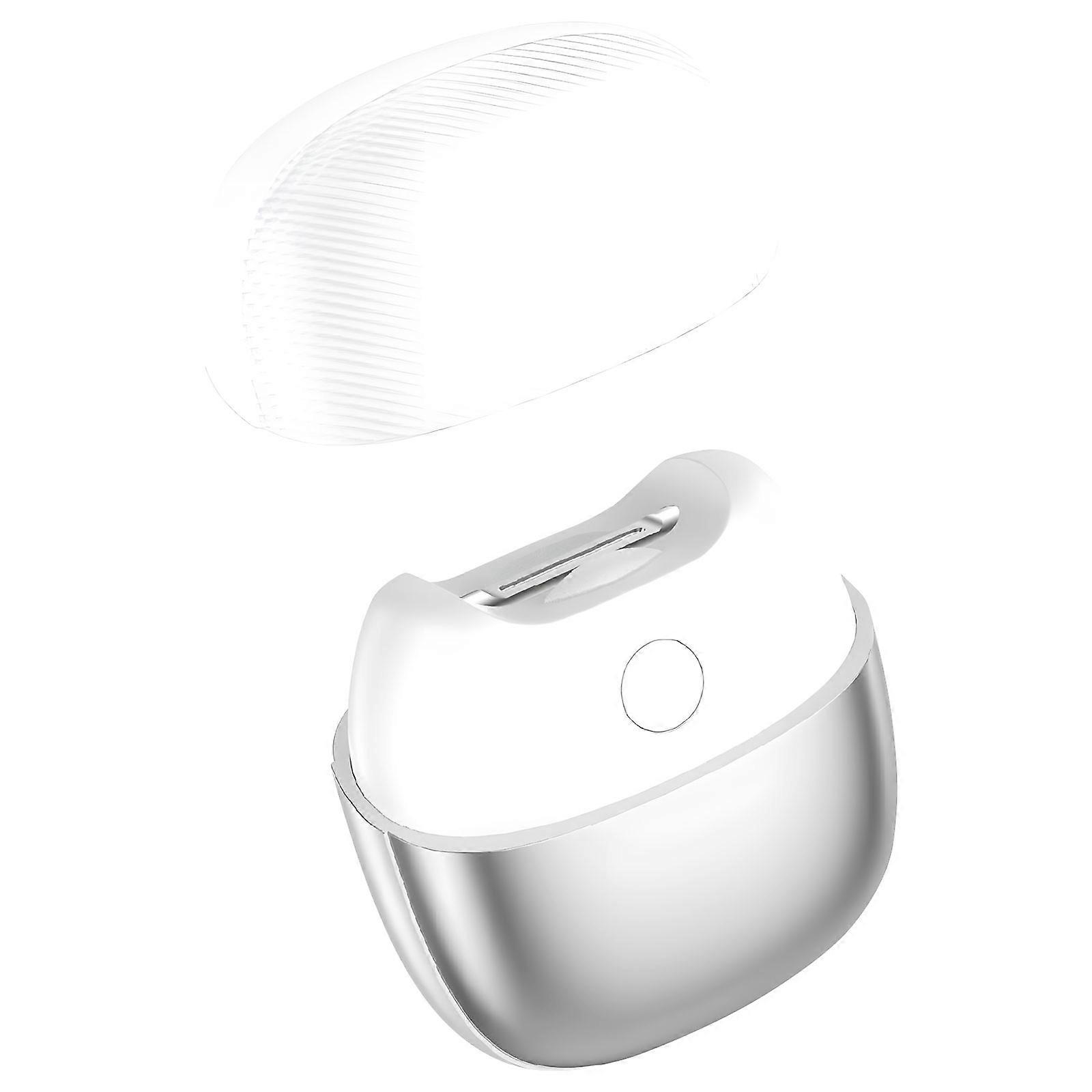 Quiet Unguis Mill with Security Features for Sensitive Users Including Dirt Complimentary Structure LED Light Rechargeable Long Execution  Silver
