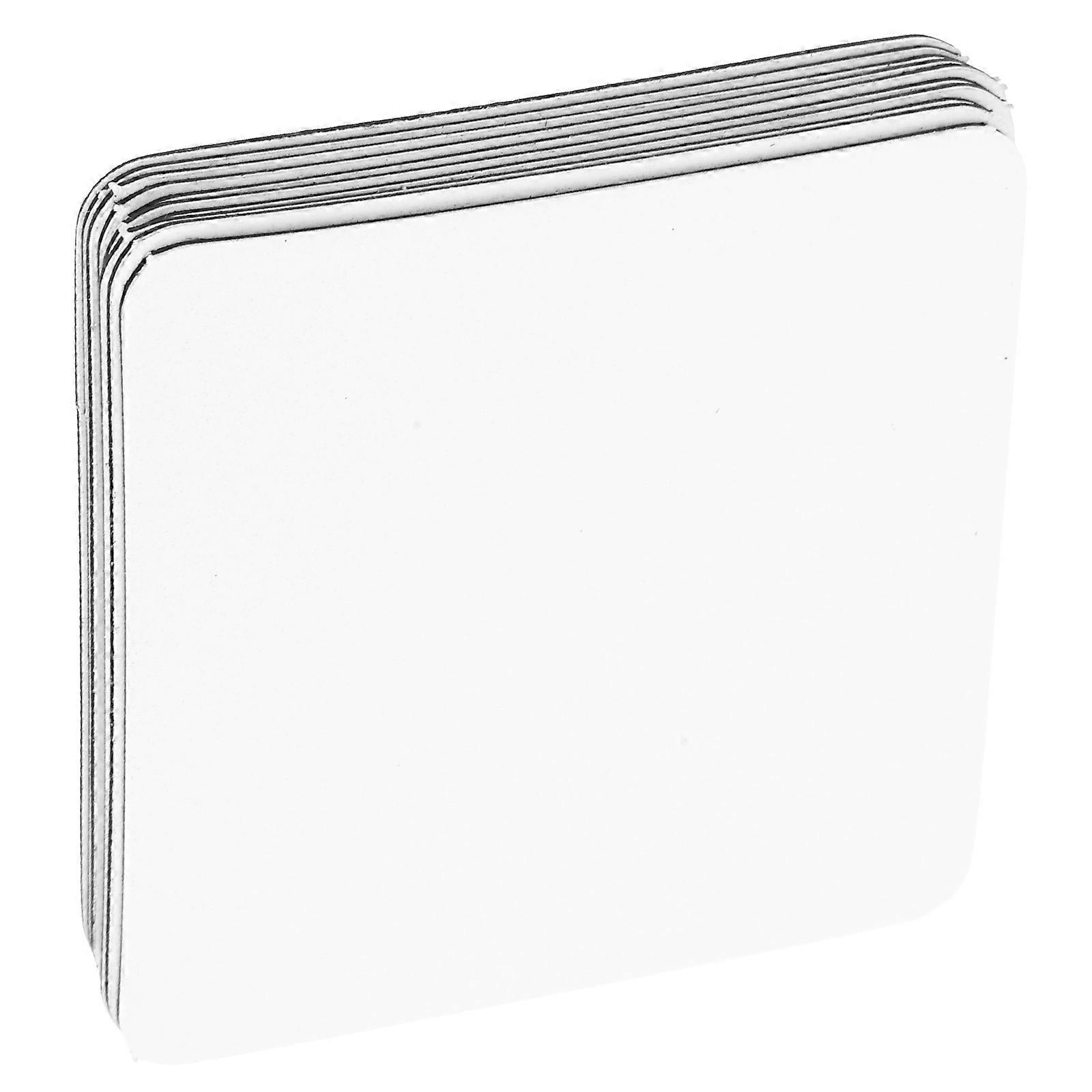 Blank Sublimation Magnets White Refrigerator Magnets Set 10Pcs for Craft Projects