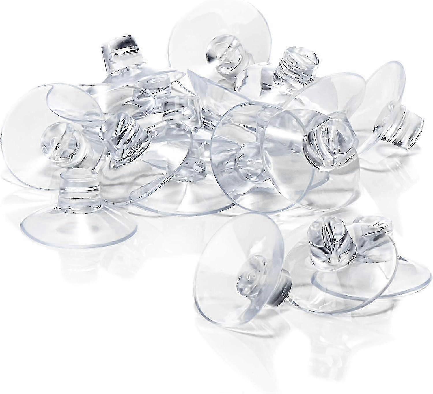 Window suction cup holders for fairy lights, 48-pack with cable slots.
