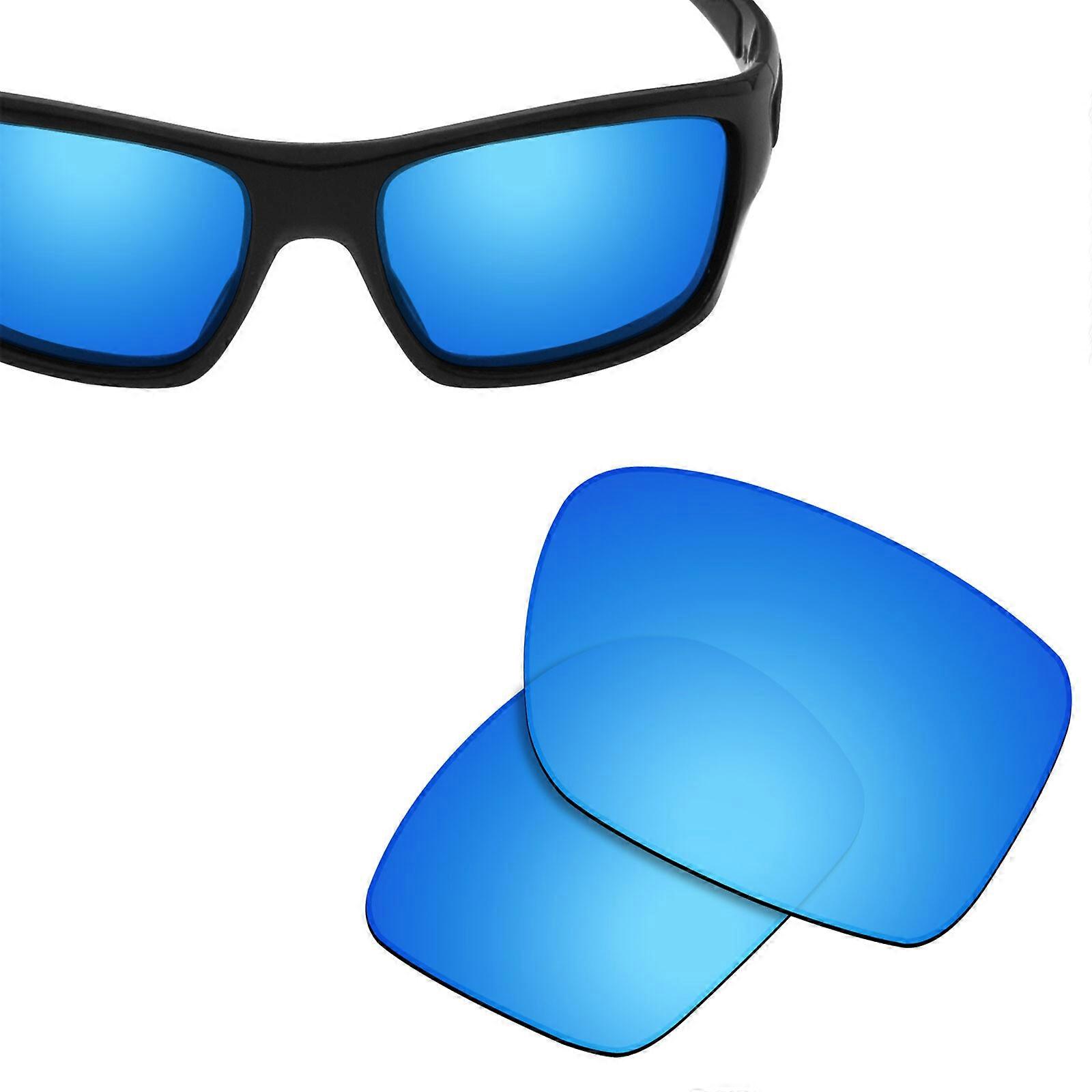 Polarized Replacement Lenses for-OAKLEY Turbine Sunglass Ice Blue