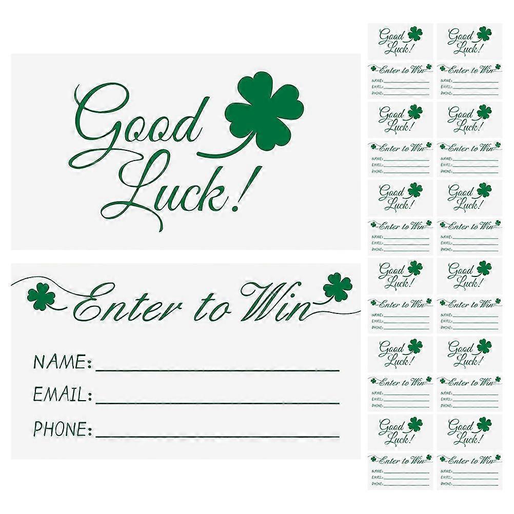 Green Blank Raffle Ticket Sheets for Event Voting 200Pcs Paper Cards