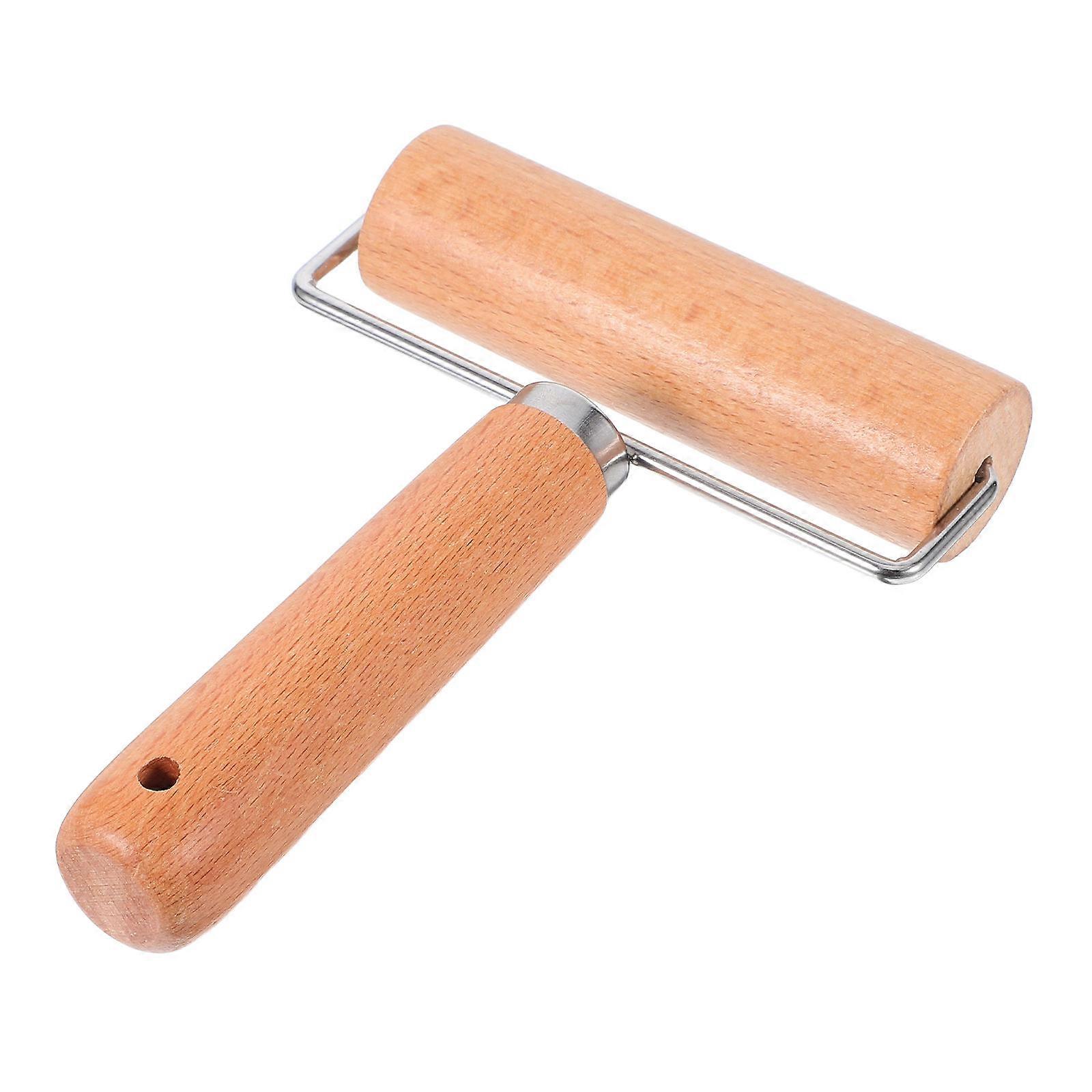 Wood Dough Rolling Pin for Dumpling Wrappers Easy Clean Kitchen Essential