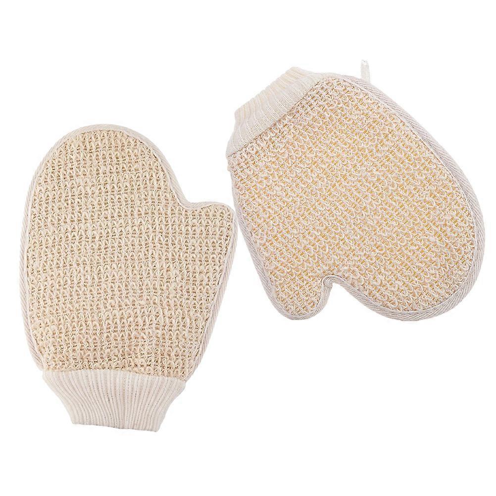 Double-Sided Washing Gloves Exfoliating Shower Gloves for Bath 2Pcs