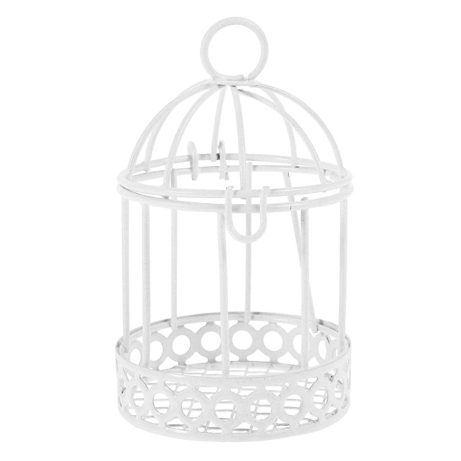 Birdcage Candy Box Iron Birdcage Decor for Trinket Storage