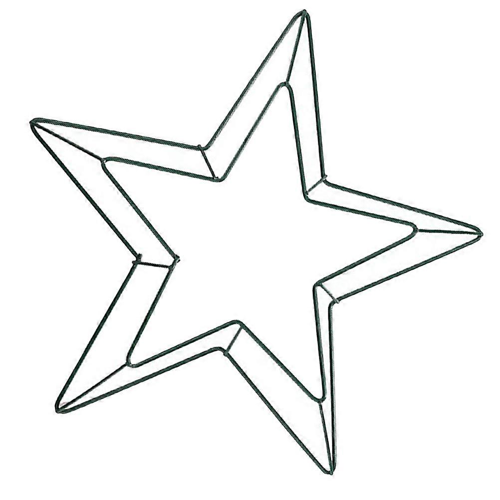 Five-Pointed Star Wreath Frame for Decor Wire Wreath Frame Star Shape Metal