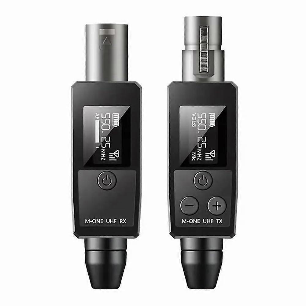 UHF Wireless Microphone Transmitter Receiver XLR Microphone Wireless System For 48V Capacitive Microphones Spare Parts
