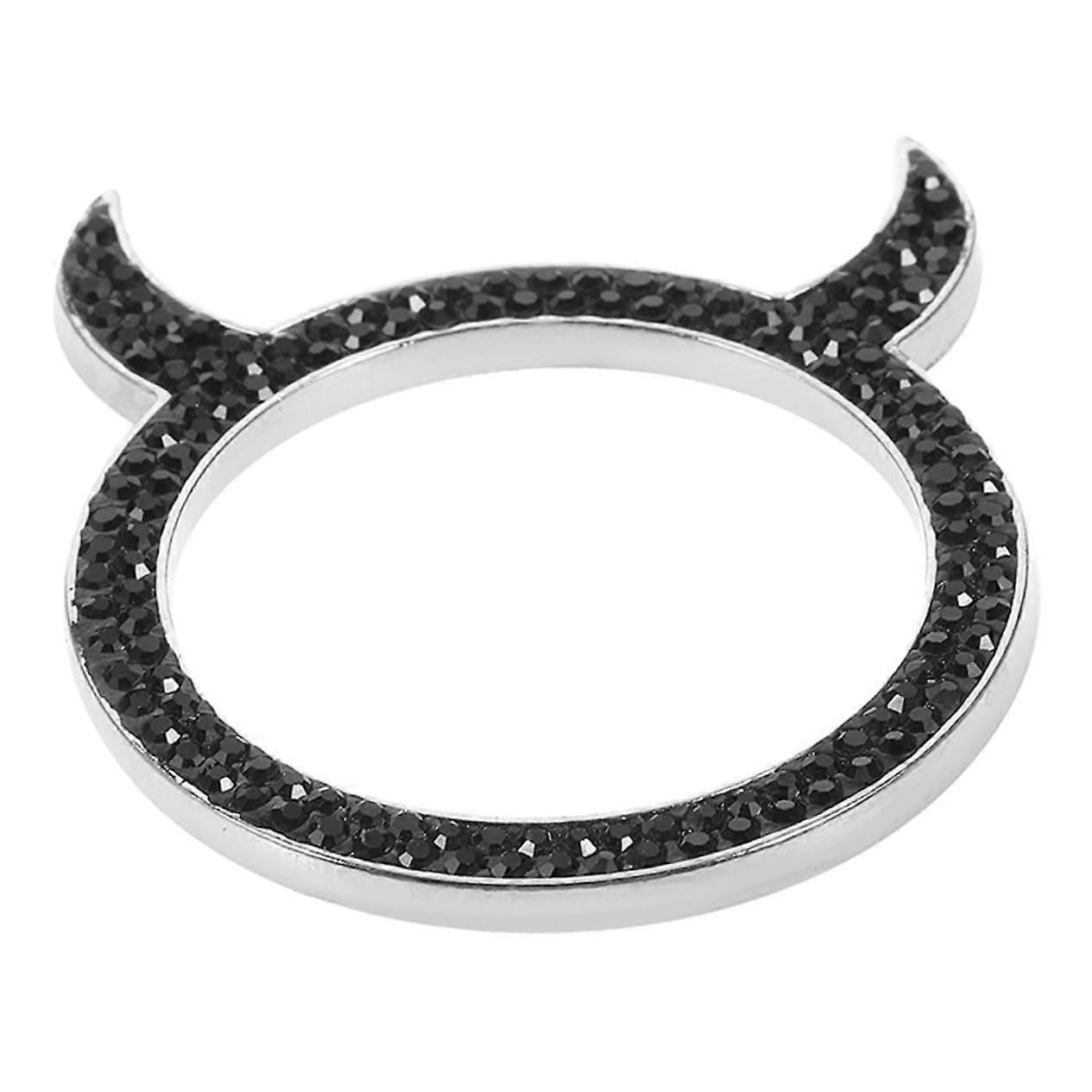 Car Push Start Button Cover with Rhinestone Sparkle Design, Scratch Protection, Easy Installation