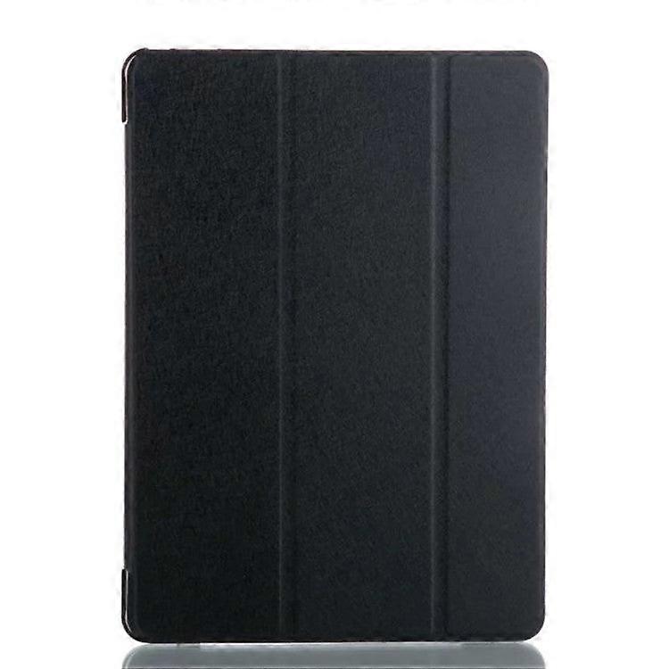 Stylish Case For Ipad Air2 Black Smart Silk Texture Tri-fold Leather