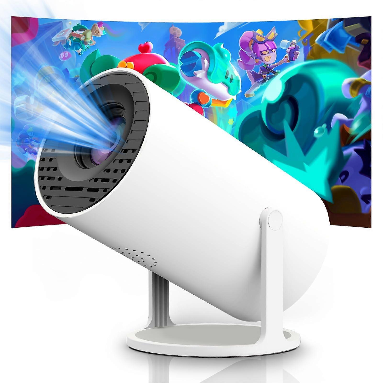 Mini Projector with WiFi and Bluetooth, 1080P Support, 180° Stand, Outdoor Movie and Travel Use