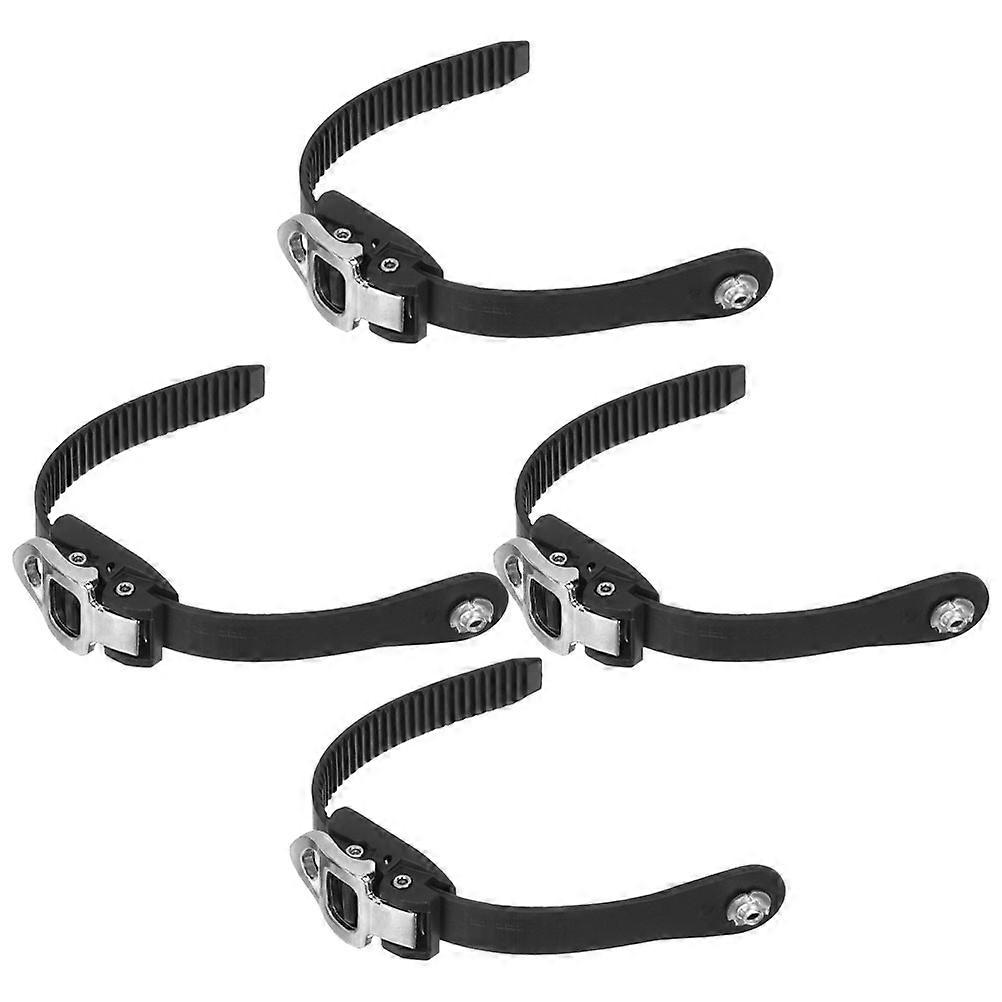 Skate Fixing Strap For Roller Skates Indoor Outdoor Use Black Adjustable Length 8 Pcs