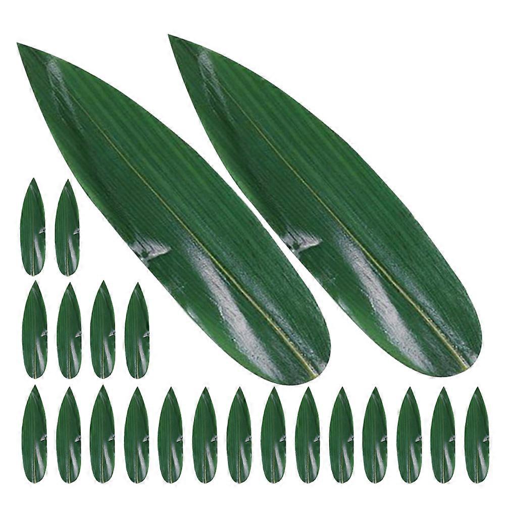 Sushi Bamboo Leaf Decorative Leaf for Dish Presentation 200Pcs Green Leaves