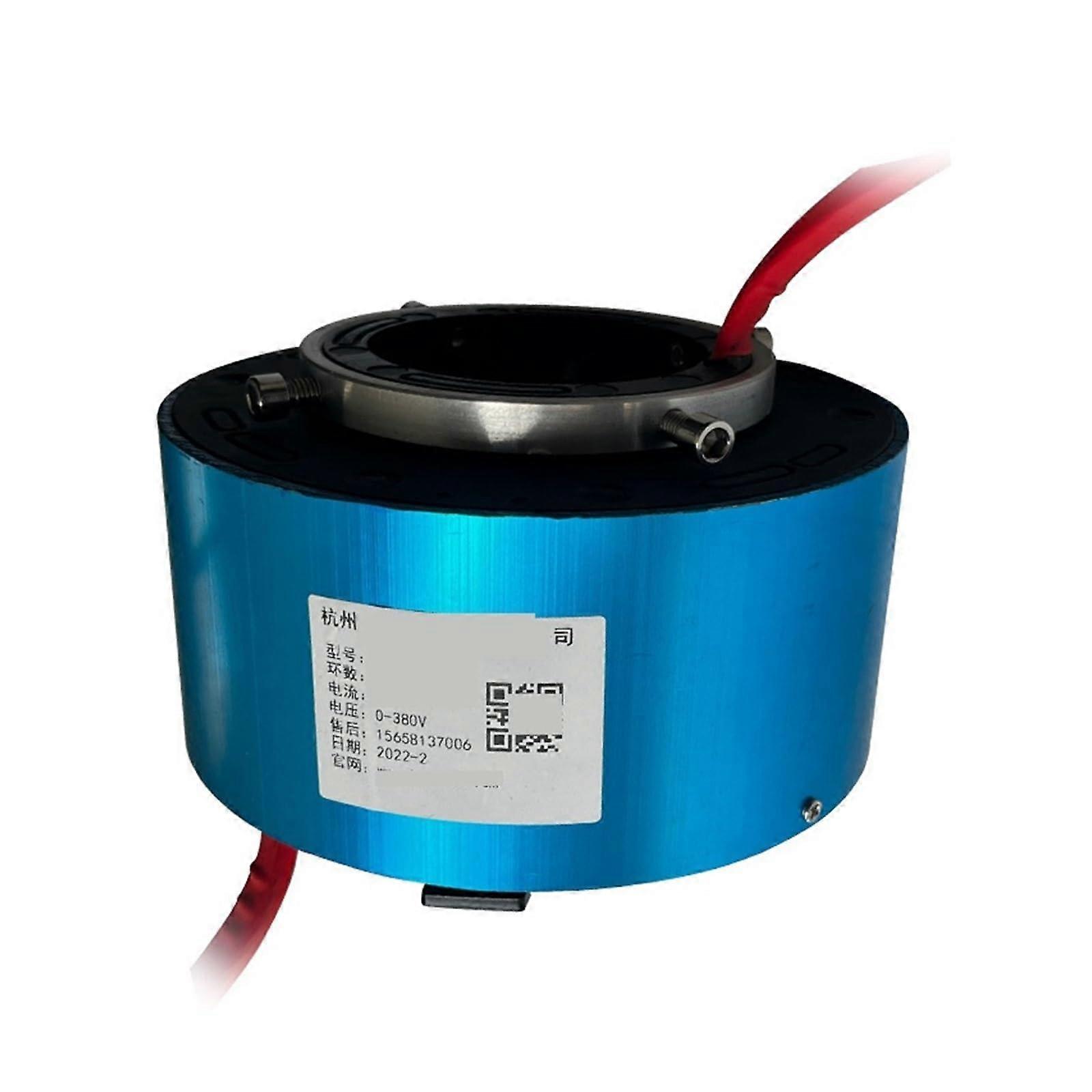 Electrical Slip Ring 80mm Inner Diameter 6 Channel 25A  Current Smooth Signal Transfer