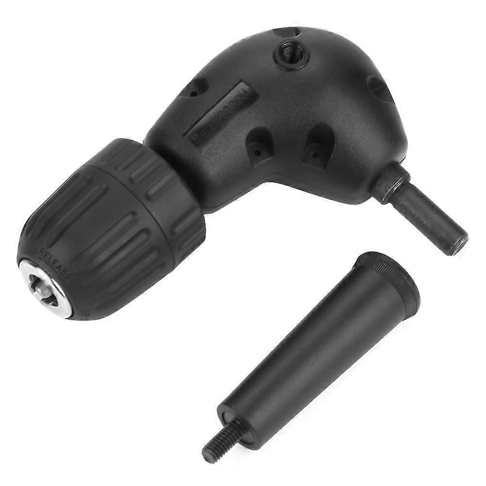 Right Angle Drill Attachment for Tight Spaces, 90 Degree Adapter with 3/8 Inch Keyless Chuck