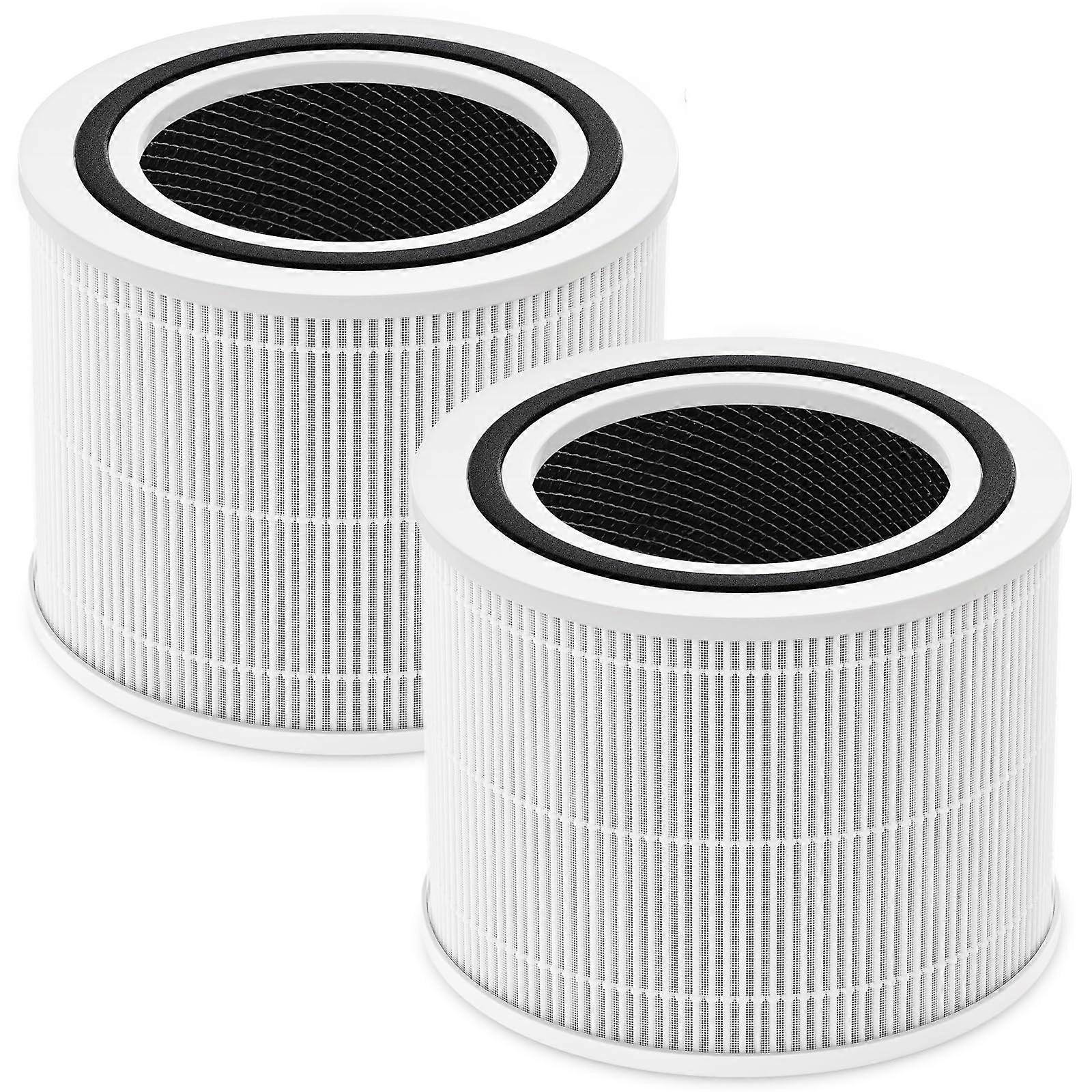 Replacement Filter 2 Pack for LEVOIT Core 300, HEPA Carbon Removes 99.97% Particles and Odors