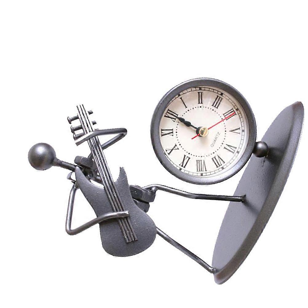 Cabinet Home Decor Clock with Music Clock Function Iron Pendulum Ornament
