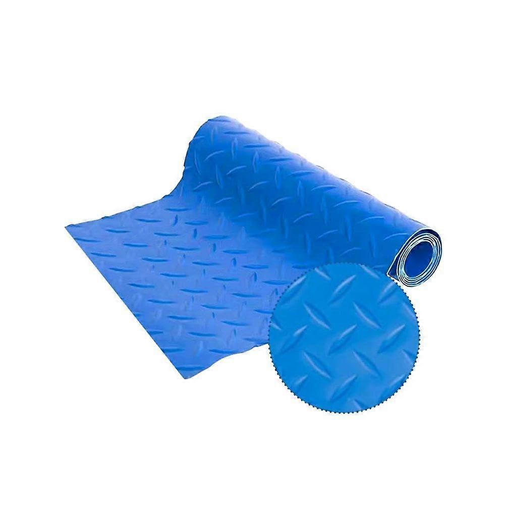 Pool Ladder Step Mat Non Slip PVC Foldable Pad for Inground Pools 90x23cm Blue