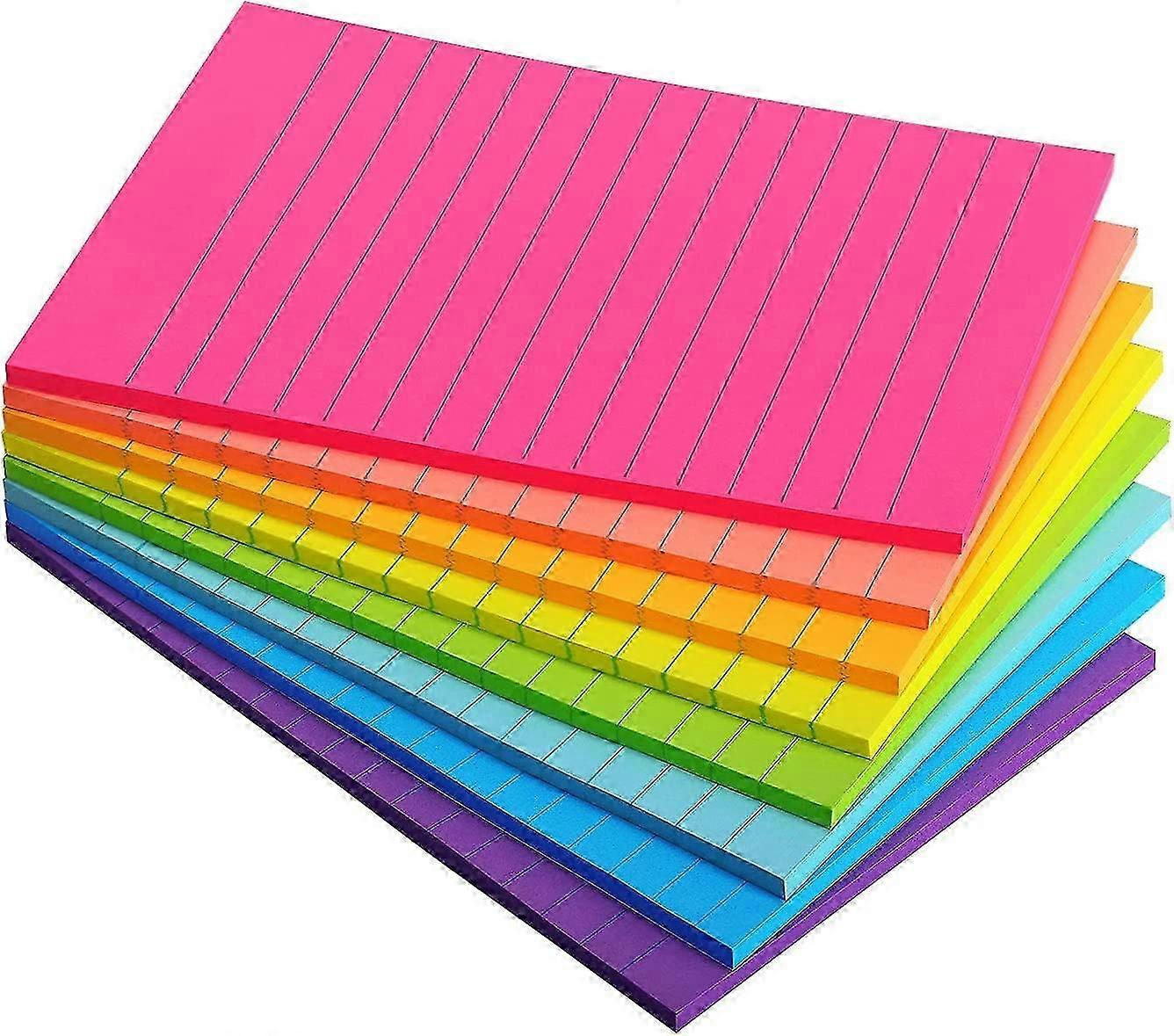 8 Pads Sticky Notes Lined for Office Use 4x6 Size 26-27s