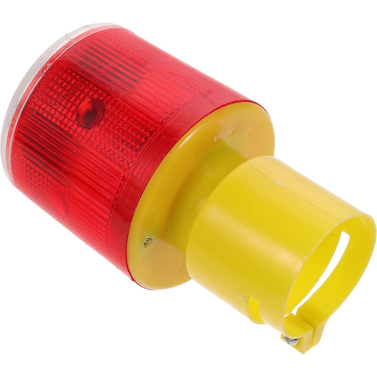 Red Solar Powered Construction Sign Light for Warning Use