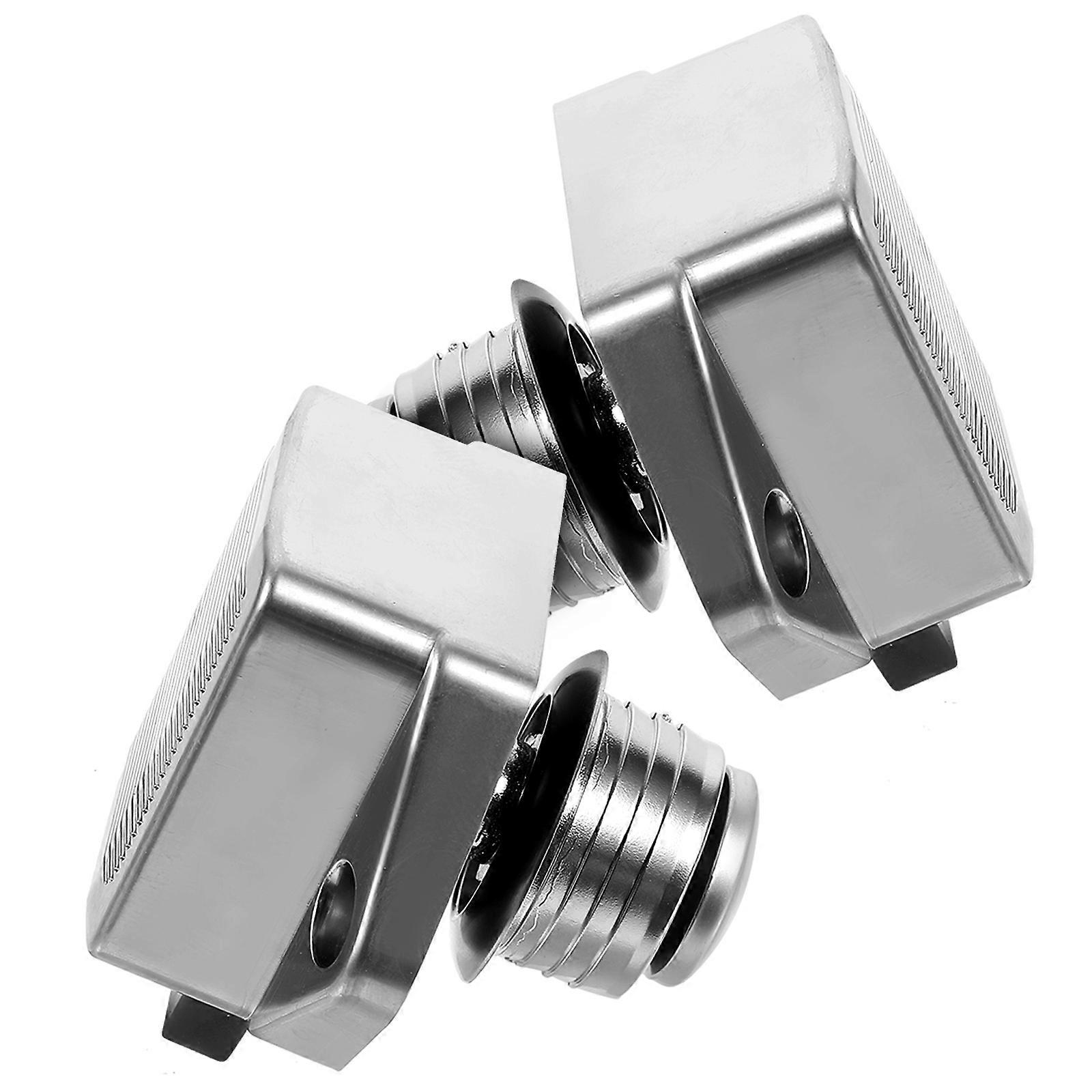 Drawer Latch Lock Keyless Push Button Lock for Cupboard 2Pcs Durable