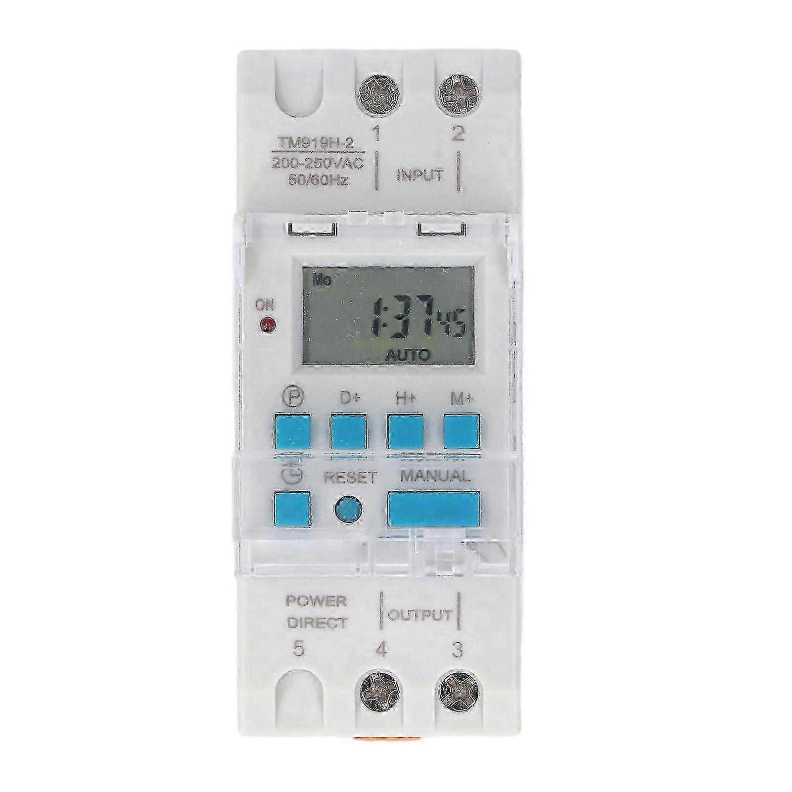 2025 7 Day Programmable LCD Display Digital Timer Switch Automatic Cycle Timing Controller Battery Backup Memory