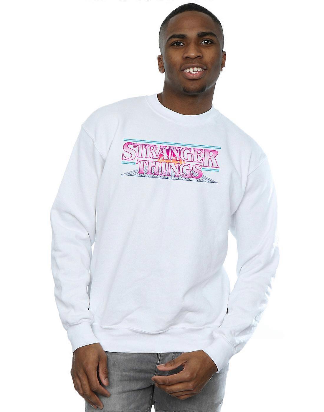 Netflix Men's Stranger Things Retro Title Sweatshirt