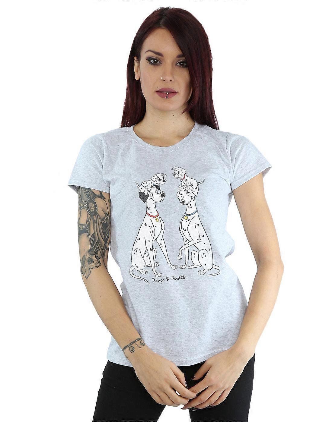 Disney feminino clássico Pongo e Perdita t-shirt