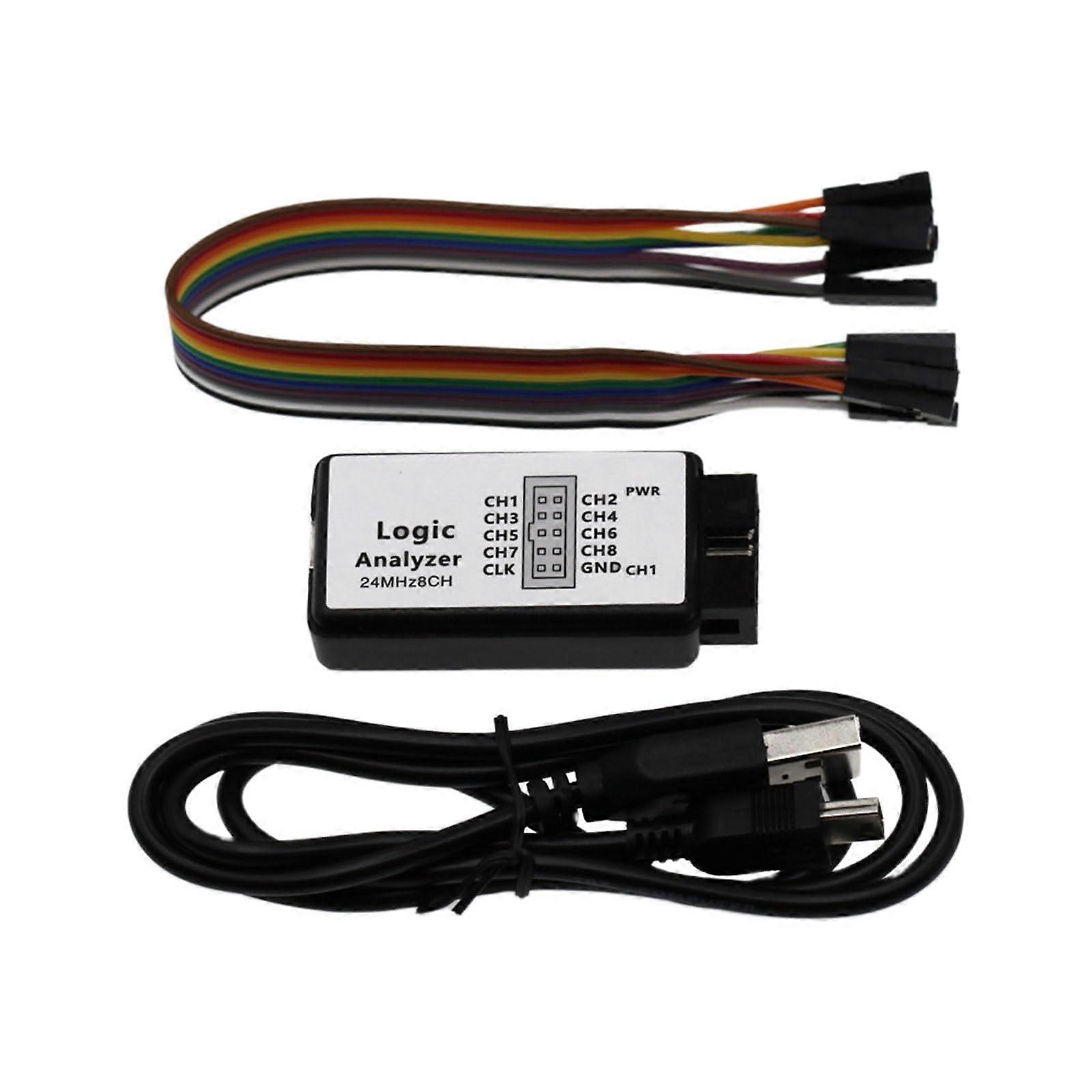 USB Logic Analyzer 8 Channel 24MHz for Circuit Debugging and Embedded Development