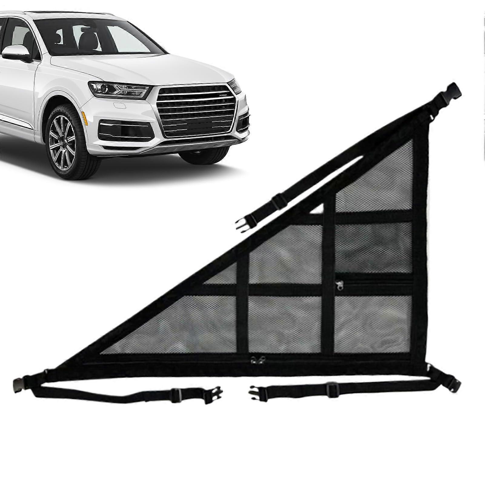 Car Roof Cargo Net Double Layer Mesh SUV Ceiling Storage Organizer with Spacious Overhead Bag