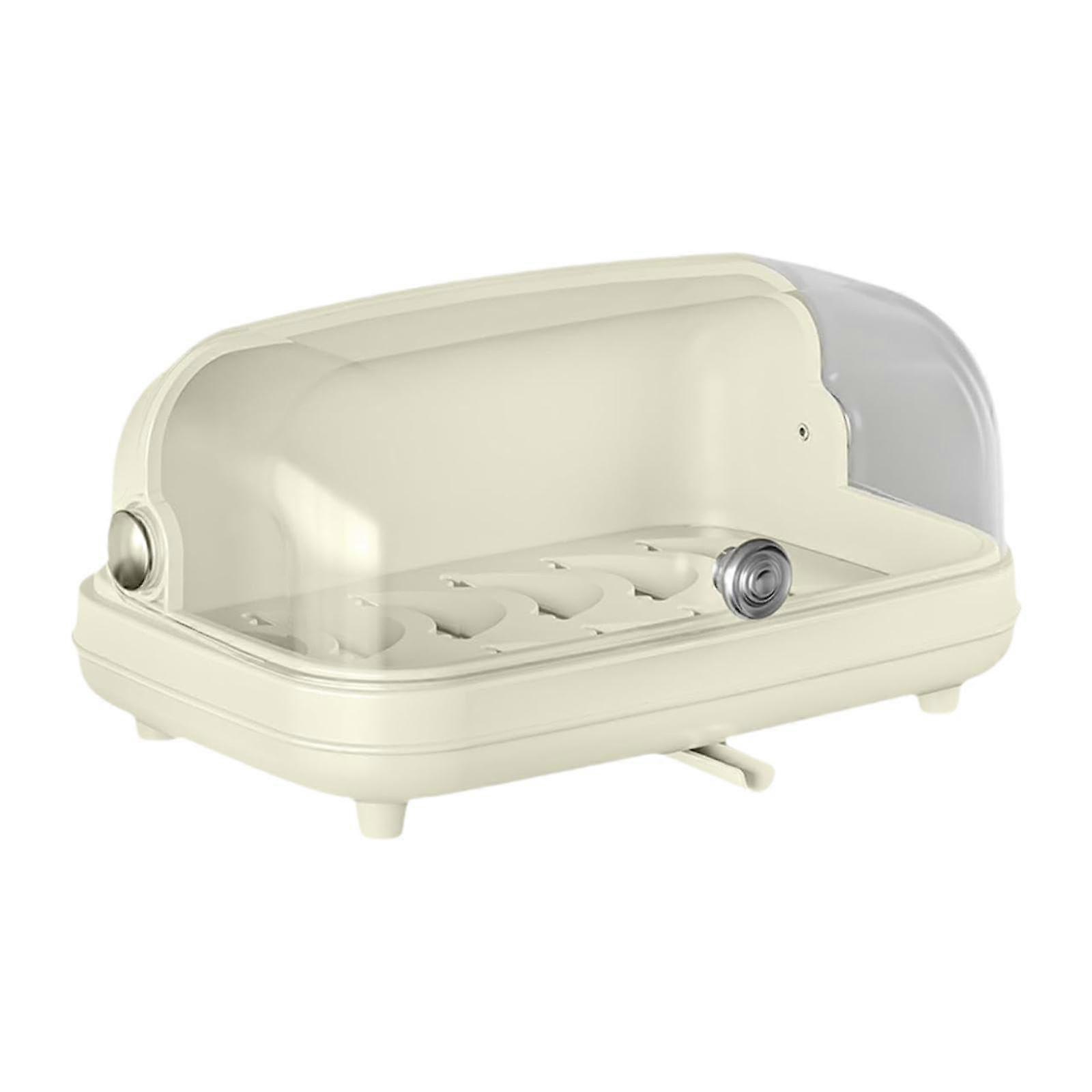 Bottle Drying Rack with Dustproof Transparent Lid and Baby Bottle Storage Box for Tableware