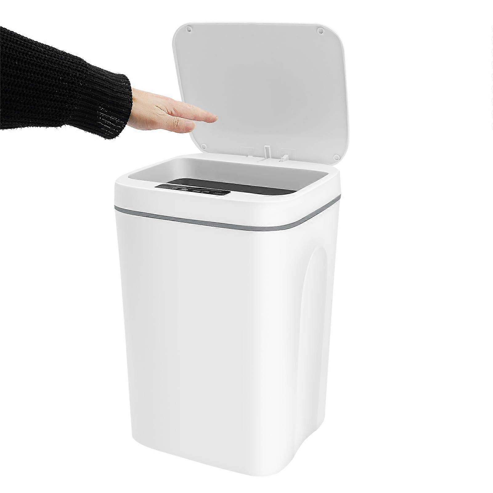 Touchless Motion Sensor Trash Can with Lid 4.23 Gallon Automatic Garbage Bin for Kitchen Bathroom