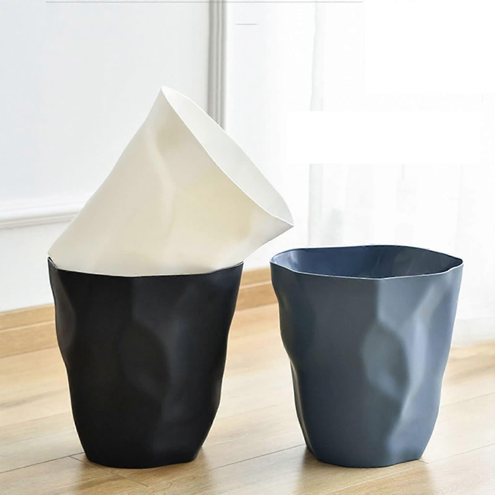 Wall Mounted Folding Trash Can for Kitchen Cabinet Door, Space Saving Foldable Garbage Bin