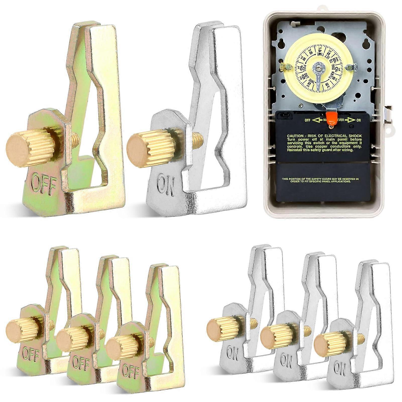 Pool Timer Trippers Kit for Intermatic T100 Series 156T1978A, 4 On 4 Off Clips with Screws