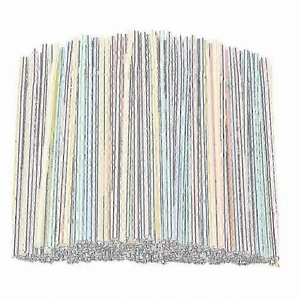 1000pcs Biodegradable Plastic Drinking Straws, Flexible & Eco-Friendly