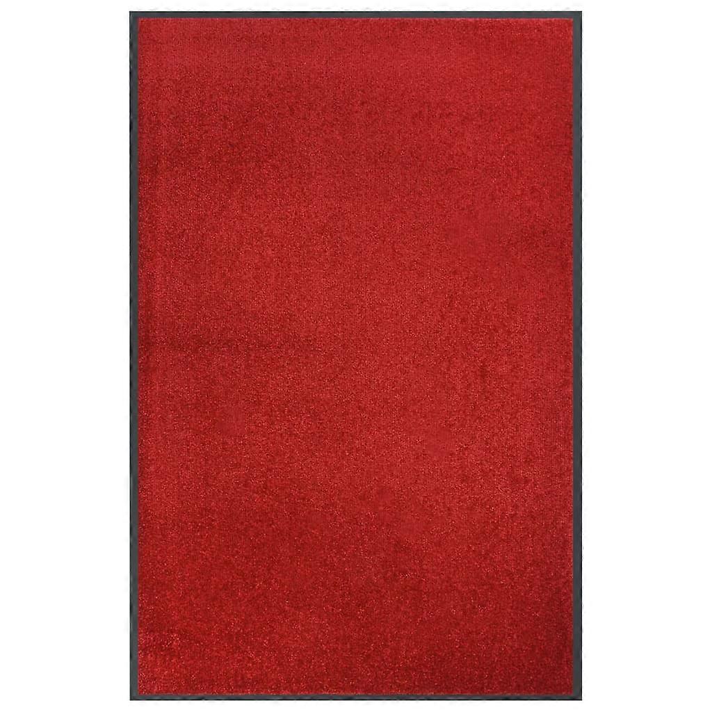 vidaXL Deurmat 80x120 cm rood
