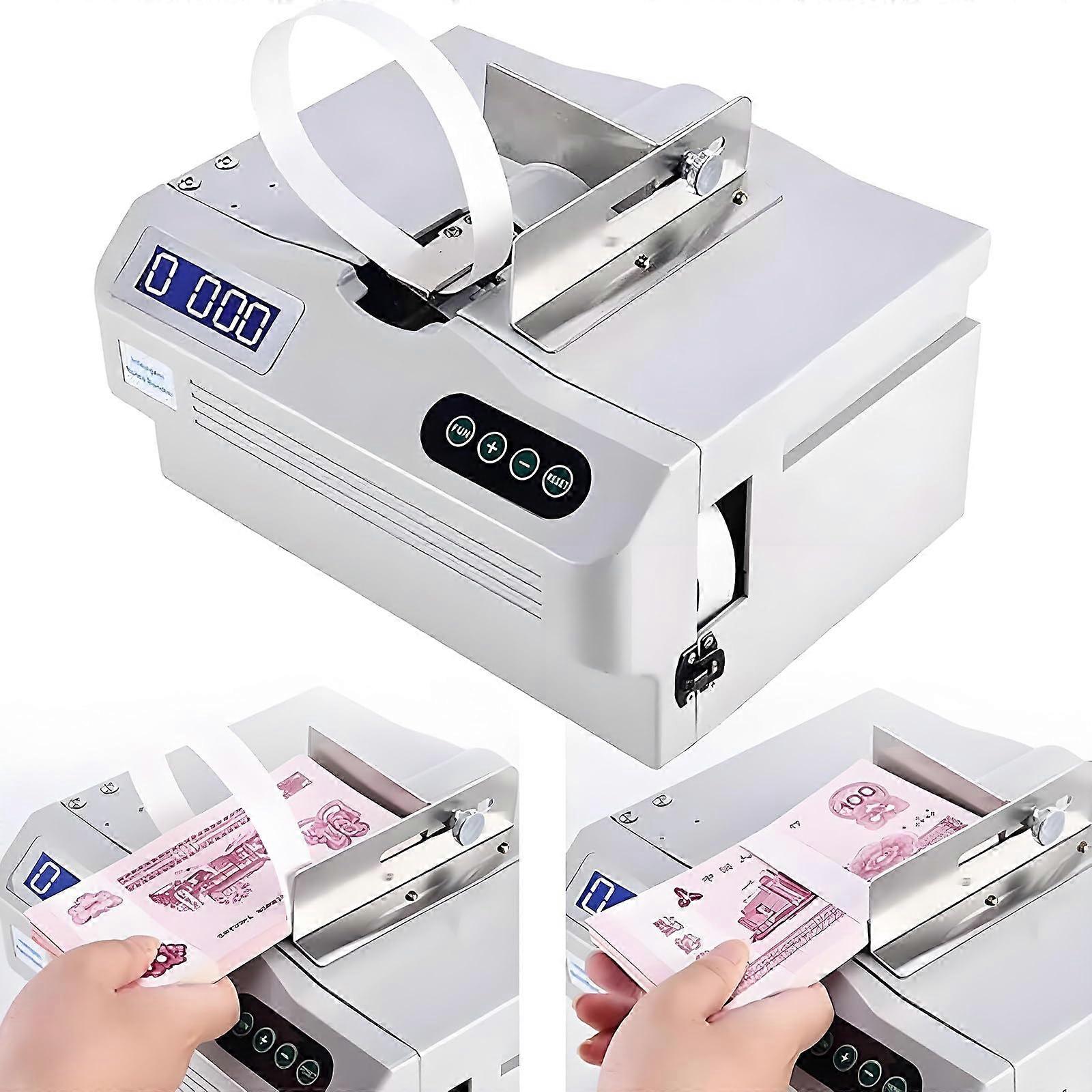 Automatic Banknote Strapping Machine with Fast Bundling and Adjustable Tie Settings for Currency