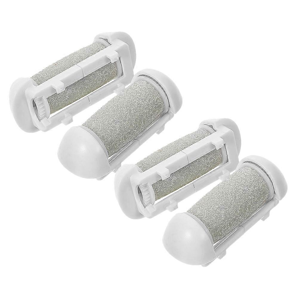 Grey Electric Foot Remover Replacement Rollers for Pedicure Tool 4Pcs